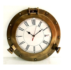 Hermoso diseño náutico barco rueda reloj madera barco rueda decoración adornos colgantes para el hogar dormitorio decoración. - Product Image 6