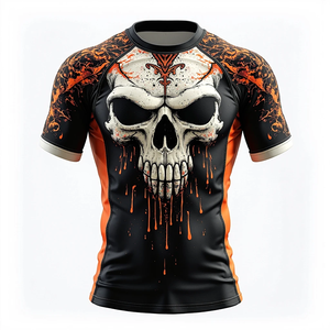 Custom Elite MMA Custom Rash Guard con mangas completas y cortas para una comodidad y rendimiento superiores kimono de jiu jitsu - Product Image 3