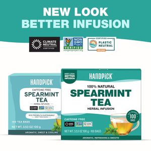HANDPICK, Spearmint <b>Tea</b> Bags (100 Herbal <b>Tea</b> Bags) |Refreshing Mint <b>Tea</b> - Product Image 4