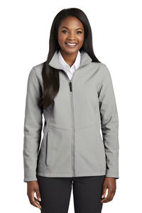 Veste softshell en toile personnalisée avec logo pour femmes, de haute qualité, respirante, 100% polyester tricoté, pour l'hiver - Product Image 4