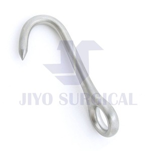 Ganado veterinario Instrumentos equinos Gancho de ojo Fuente de alimentación manual de acero inoxidable romo - Product Image 3