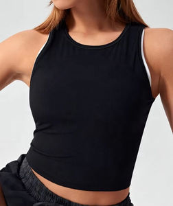 À la mode High Street Prix Compétitif Femmes Crop Top À Capuche Écologique Léger Conception Personnalisée À Séchage Rapide Respirant - Product Image 5