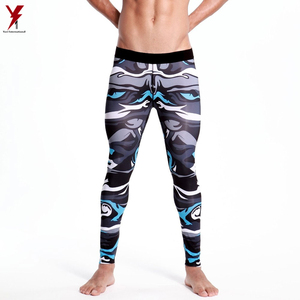 Ropa activa de color sólido para hombre, mallas de secado rápido, pantalones deportivos elásticos MMA BJJ, polainas para hombre a la venta ahora - Product Image 4