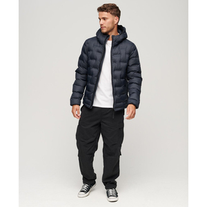 Veste matelassée imperméable personnalisée à capuche, veste matelassée de créateur, manteau d'hiver pour homme, veste à capuche zippée en duvet, livraison DDP - Product Image 3