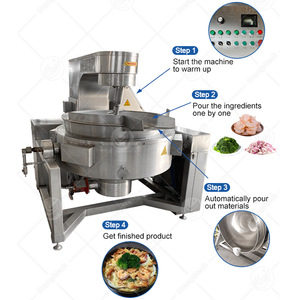 ORME Automático Auto Agitar Candy Cook Pot Jam Steam Jacketed Kettle Gas Sauce Cook Mixer Machine - Product Image 3