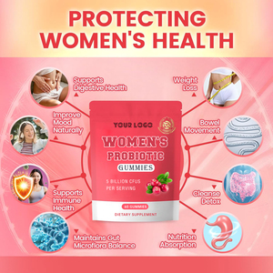 Suplemento nutricional a base de hierbas Acidophilus, gomitas probióticas para mujeres, <span class=keywords><strong>5</strong></span> mil millones de CFUs, equilibrio femenino, gominolas para equilibrio de Ph de levadura - Product Image 2