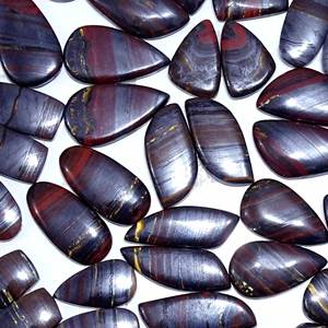 Par de cabujones de tigre de hierro natural Par de Ojos de tigre de hierro de alta calidad Lotes disponibles en todos los tamaños y formas Fabricación de pendientes a granel - Product Image 6