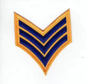 Patchs Chevron uniformes professionnels de haute qualité Badges décoratifs brodés personnalisés matériau en tissu pour décor de tenue - Product Image 4