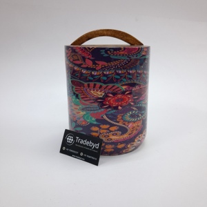 Frasco de fruta seca impreso con esmalte de madera hermético de calidad superior con mango curvo Tradebyd - Product Image 2