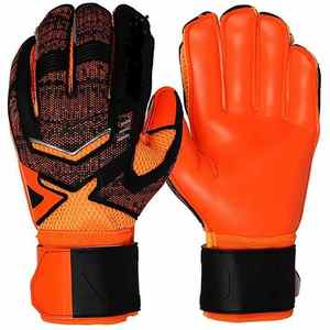 Guantes de fútbol americano duraderos hechos en fábrica Diseño de receptor antideslizante con cuero transpirable Cómodo y práctico - Product Image 5