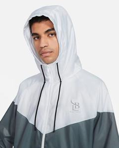 Chaqueta Cortavientos Deportiva Personalizada para Hombre con Cierre de Cremallera, Chaqueta Cortavientos de Poliéster con Cuello Alto para la Temporada de Primavera - Product Image 3