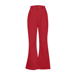 Pantalones acampanados de alta calidad para mujer del fabricante superior con logotipo profesional Pantalones acampanados delanteros planos de invierno de nuevo estilo - Product Image 3