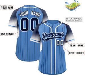 Chemises de softball boutonnées par sublimation d'usine de maillot de baseball personnalisé de haute performance avec les détails brodés de l'équipe - Product Image 6