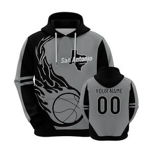 Sweat à capuche de basket-ball personnalisé de qualité supérieure | Logo de l'équipe et nom du joueur | Vêtements de sport en polaire lourde | Usine OEM/ODM en vrac - Product Image 2