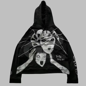 Sweat à capuche personnalisé pour hommes avec style vintage délavé pour Streetwear Fashion Sweat à capuche surdimensionné pour hommes - Product Image 3