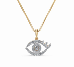 Pendentif en diamant ovale de 0,513 carat cultivé en laboratoire, collier 33 pièces, or rose 9K/14K/18K, bijoux de luxe, cadeau d'anniversaire - Product Image 1