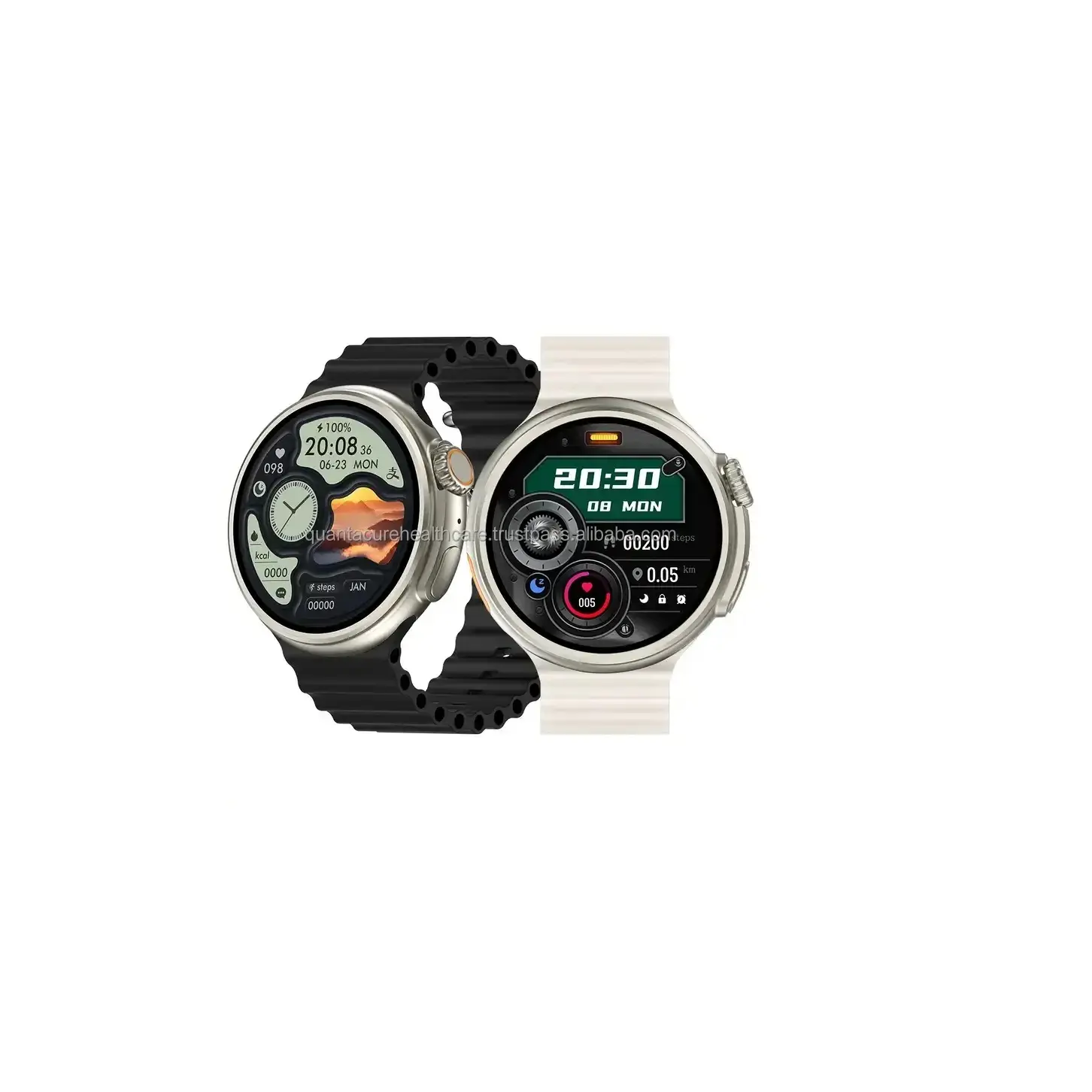Smartwatches fitness QC HS2 Z78 Ultra Series 8 9 moda esportiva 1,52 polegadas tela amoled relógios inteligentes para homens e mulheres