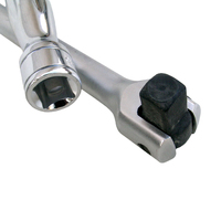 Clé à barre de débrayage OEM personnalisable, polie, 17 mm, douille multifonction, capacité de mâchoire 1/2, finition chromée, matériau CR-V, modèle DIY