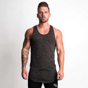 OEM Custom Breathable Casual Knitted Bodybuilding Muscle <b>Singlet</b> Stringer Gym Ribbed Tank Top <b>for</b> <b>Men</b> - Product Image 1