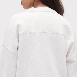 Sweat-shirt pour femme uni à manches longues, matière de haute qualité, avec logo personnalisable pour les acheteurs en gros - Product Image 5