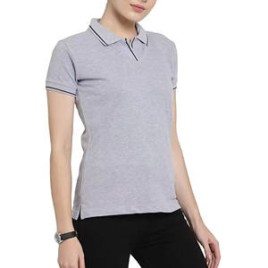 Directo de fábrica hecho a medida Unisex para Polo camisetas nueva tendencia bordado botón estilo sólido Casual patrón mujeres - Product Image 3