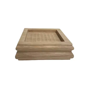 Piezas de escalera de madera maciza de formas personalizadas de gama alta Tapa de madera decorativa a prueba de termitas Diseño moderno Directo del Hospital de Vietnam - Product Image 2
