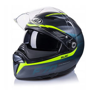 Casque de moto intégral HJC F70, design classique rétro vintage Predator, taille XL, double visière, certifié DOT, état neuf - Product Image 2