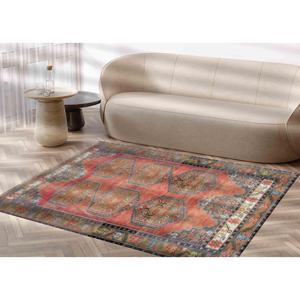 Vintage Style <b>Chenille</b> <b>Rug</b>: Turkish Pattern Entryway Runner - Product Image 3
