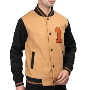 Vente en gros de haute qualité Patchwork University Baseball Jacket Eco Friendly Low Budget Puff Printing Varsity Jacket - Product Image 4