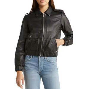 Vestes en cuir fabriquées dans les meilleurs matériaux Vestes en cuir à bas prix Veste en cuir très vendue pour femmes - Product Image 4