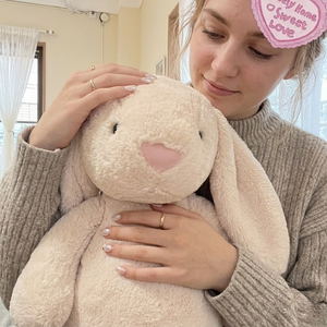 Aika <span class=keywords><strong>Lapin</strong></span> géant à oreilles tombantes, peluche super douce en coton PP, animal en peluche surdimensionné, <span class=keywords><strong>lapin</strong></span> moelleux, décoration de chambre d'enfant - Product Image 3