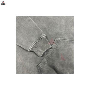 Ensemble de survêtement streetwear pour homme de qualité supérieure, sweat-shirt ample et pantalon évasé à jambes larges, 100% coton - Product Image 5