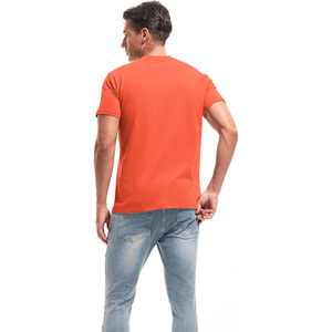 Camiseta de Manga Corta para Hombre, Color Sólido, Cuello Redondo, Corte Regular, Informal, Tela de Jersey de Algodón, Trackstar OEM, Marca Privada TSI-G05-P0398 - Product Image 4