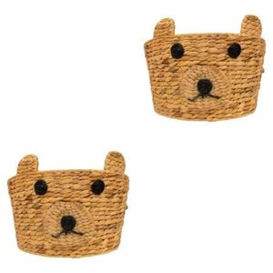 Cute Handwoven Animal <b>Basket</b> Natural <b>Water</b> <b>Hyacinth</b> Storage for Laundry Toys & Kids Room Decor Handmade From Indonesia - Product Image 6