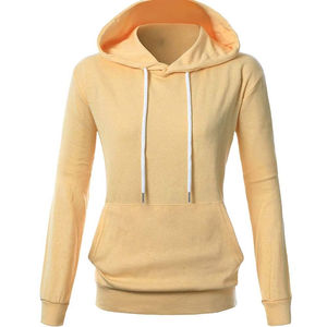 Sudadera con Capucha de Invierno de Alta Calidad al por Mayor, de Poliéster/Algodón Estampado, para Mujer, Color Sólido, con Forro y Personalizable en la Parte Delantera - Product Image 2