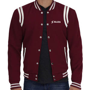 Veste Letterman en matériau souple, meilleure vente de veste d'hiver de qualité pour hommes. - Product Image 1