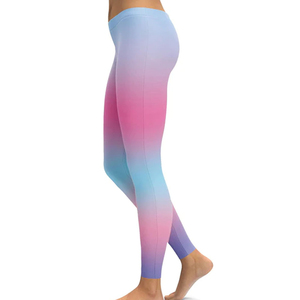 2024 Custom All-Printed Gym Workout Leggings <b>Knitted</b> Fabric <b>Women's</b> Running Athletic Printed Yoga <b>Tight</b> Waist OEM ODM Serviced - Product Image 2