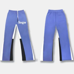 Pantalon de survêtement vintage en coton délavé à l'acide, coupe droite, imprimé, avec strass, streetwear, grande taille, saison printemps - Product Image 6