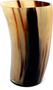 Authentic Viking Horn <b>Mug</b>-Traditional Mead Drinking Cup Eco-Friendly <b>Bamboo</b> Coffee <b>Mugs</b> for Fairs Gift Idea - Product Image 5