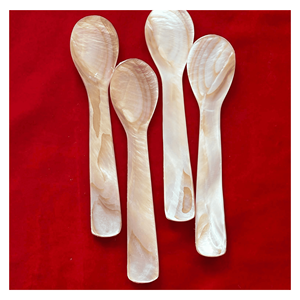 Mother Of Pearl Spoon Polished mother of pearl spoon for <b>sugar</b> bowls condiment jars and serving sets Vietnam - Product Image 3