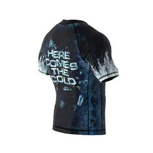 Alta calidad MMA BJJ Jiu Jitsu Rash Guard Media manga Sublimación personalizada Rendimiento Desgaste con opción de bajo costo UPF50 - Product Image 6