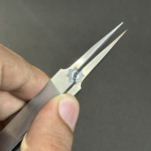 Biểu tượng tùy chỉnh thép không gỉ Lash ghép nhíp lông mi nhọn tip sắc nét - Product Image 4