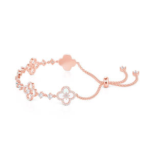 เจลิยา คิวท์ ซากุระ แฟชั่น คัฟ แบรนด์เล็ต สร้อยข้อมือเงินสเตอร์ลิง - Product Image 4