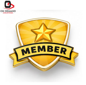 Badges de membre en acier de qualité supérieure, avec illustrations personnalisées, finition plaquée or, attache sécurisée, respectueux de l'environnement, reconnaissance professionnelle - Product Image 2