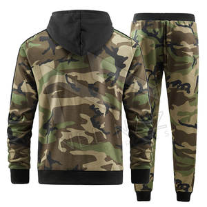 Nouveauté, survêtement décontracté à imprimé camouflage 100% coton pour hommes, vêtements de sport de jogging pour la course à pied - Product Image 3