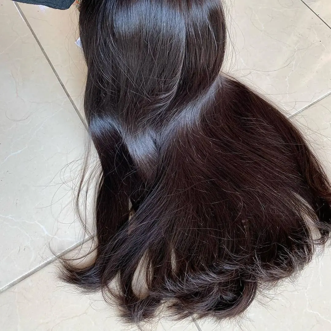 Miglior grado grigio capelli umani vietnamiti capelli grezzi 100%, di alta qualità fornitore di bundle sud tempio indiano estensione dei capelli di trama