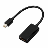 Câble adaptateur SYONG 4K Mini DisplayPort vers HDMI femelle, convertisseur Mini DP mâle vers HDMI femelle avec audio et vidéo pour PC