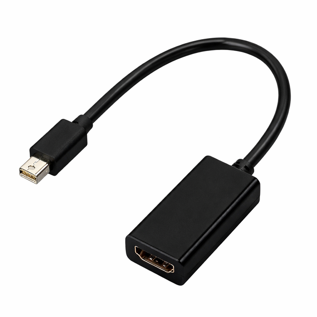 SYONG 4K Mini Displayport Port to HDMI Female Adapter Cable,Mini DP Male to HDMI Female Converter with Audio Video for PC
