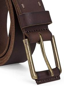 เข็มขัดยีนส์ผู้ชายปี 2026 พร้อมหัวเข็มขัดโลโก้แบบกำหนดเอง ดีไซน์ใหม่ทันสมัย สไตล์ลำลอง คุณภาพสูง หนังแท้ ขายส่ง รับผลิตแบบ OEM - Product Image 4