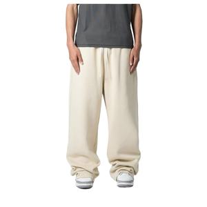 กางเกงวิ่งผ้าฟลีซขาบานกางเกงสเวตเตอร์ขากว้างแบบมีเชือกผูกออกแบบได้เองขายส่งกางเกงวอร์มทรงถุงใส่ได้ทั้งผู้หญิงและ2026 - Product Image 1